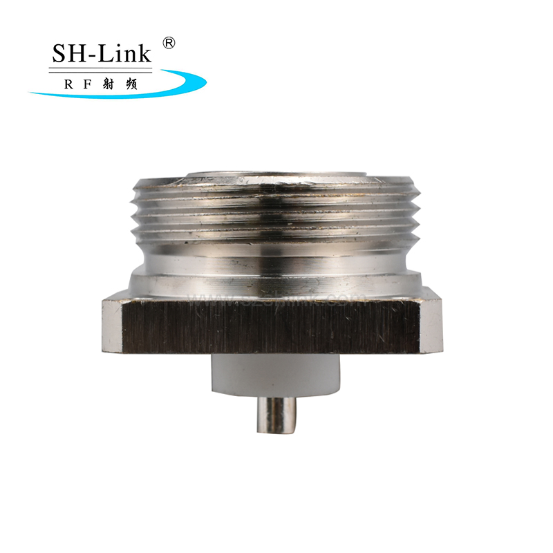 7/16 Din 4 Hole Panel Mount Jack RF coaxial connector with Solder Cup